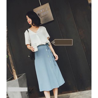 Chân Váy Phối Nút Fashion