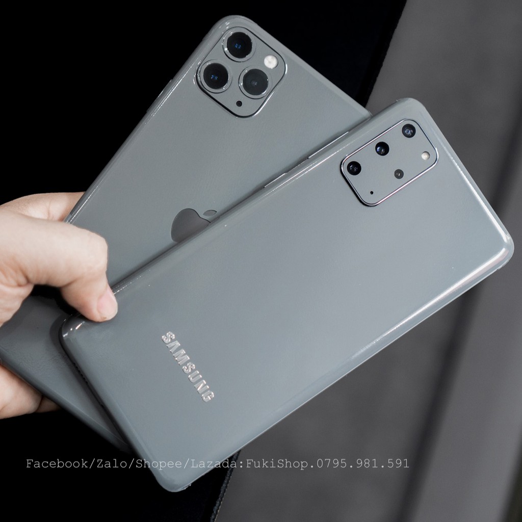 Tấm Dán Skin FULL Viền Màu Xám Nardo Grey Note8 Note9 Note10 Note10+ Note10Lite ZFlip S20 S20Ultra S20+ S10 A70