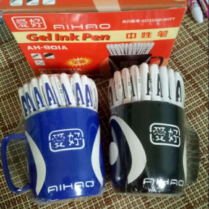 Bút mực nước chữ A loại 1 hàng công ty , bút kim nước đậy nắp luyện viết chữ đẹp màu đen, xanh