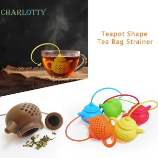 Teapot Shape Tea Strainer Silicone Tea Bag Infuser Leaf Filter Diffuser