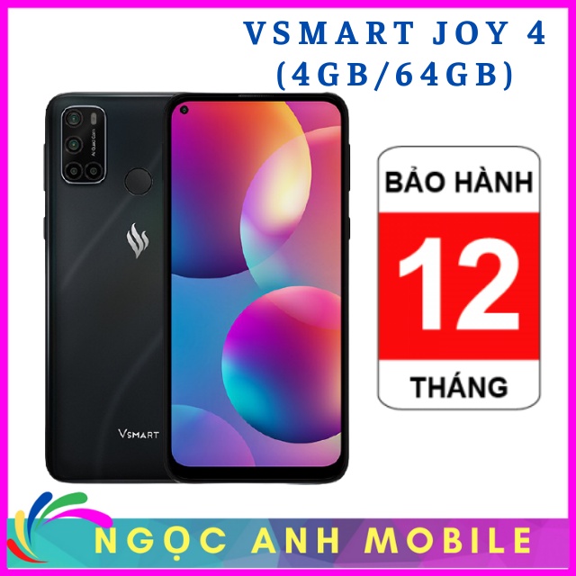 Điện Thoại Vsmart Joy 4 6GB/64GB - Hàng Chính Hãng NGỌC ANH MOBILE