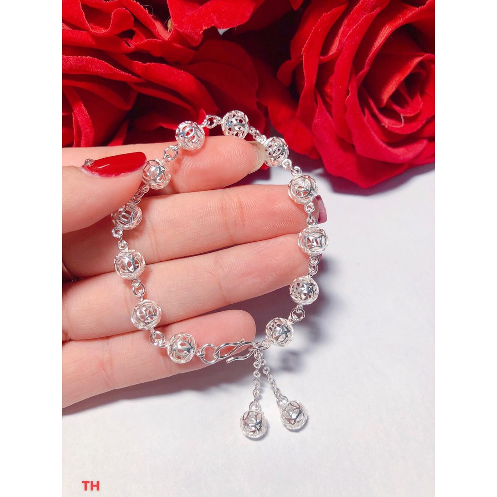 LẮC TAY KIM TIỀN BẠC LINH MIU SILVER