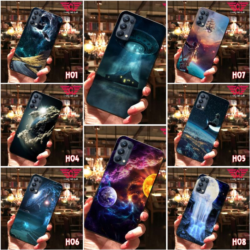 ỐP LƯNG OPPO RENO 5/ RENO 4/ RENO 3/ RENO 2/ RENO 2F/ A93 BẰNG KÍNH IN HÌNH HÀNH TINH SIÊU ĐẸP