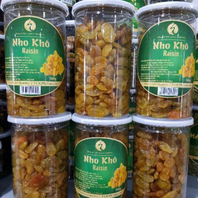 Nho khô Chile Chua Ngọt size lớn hũ 500gr
