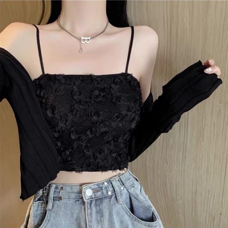❤️ Áo Bra Nữ Myna 2 Dây Hoa Hồng Nổi Có Đệm Ngực Trend Mới 586 ❤️