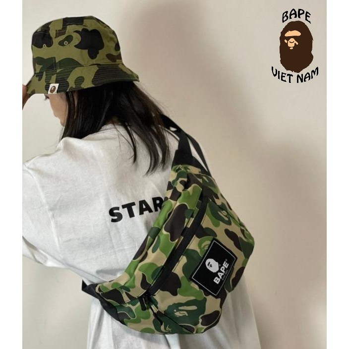 Túi đeo chéo Bape Camo Green 2021 - BAPE 2021 SPRING SUMMER MOOK MAGAZINE SHOULDER BAG hàng Siêu Cấp Bape VN