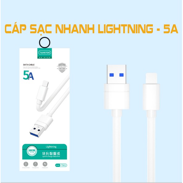 Bộ sạc và Cáp sạc nhanh 50W - 5A Chính hãng Tianston - Micro / Type-C / Lightning - Bảo Hành 3 Tháng