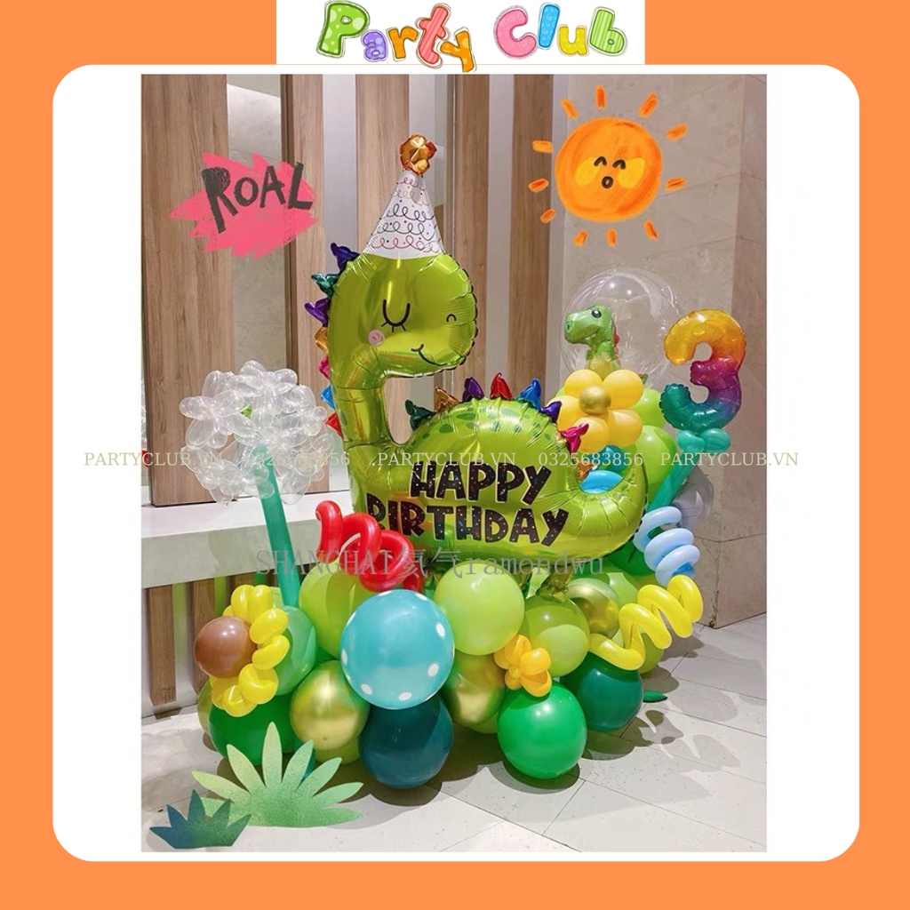 Bóng hình khủng long sinh nhật mẫu mới