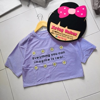 Áo croptop body hoa cúc ảnh thật clip màu tím cotton DƯ TÚ LỆ