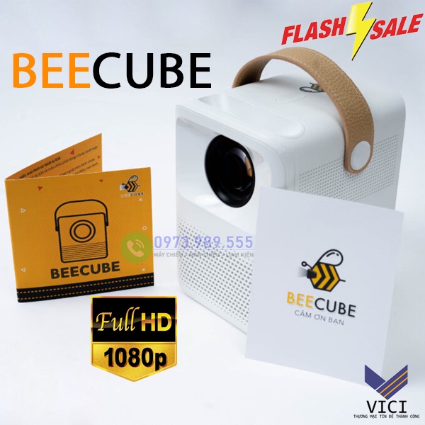 Máy chiếu Mini BeeCube X2 Max - Chính Hãng Có Độ Phân Giải Full HD, Hệ Điều Hành Androi, Kết Nối Không Dây