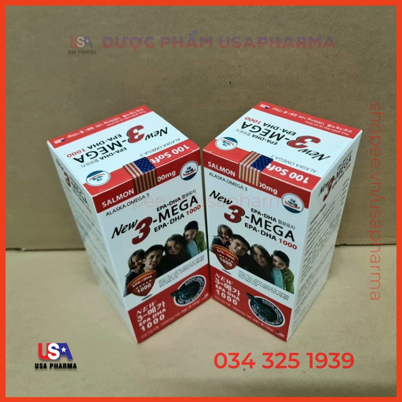 Viên uống Alaska Omega 3 Bổ Não, Tăng Cường Thị Lực, Giảm Nguy Cơ Mắc Bệnh Tim Mạch - Hộp 100