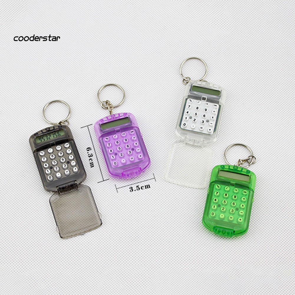 Máy Tính Bỏ Túi Mini Có Móc Khóa