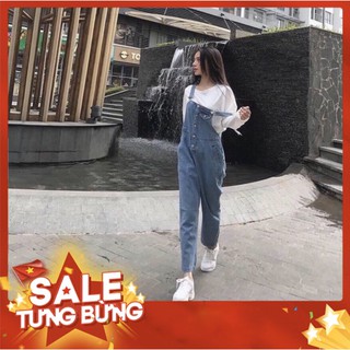 Quần Yếm Jean Bò Dáng Baggy Dài S184