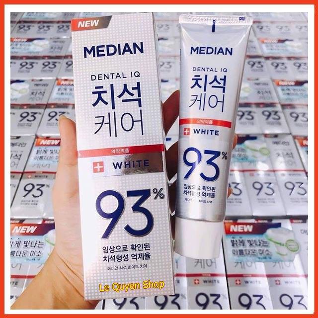 Kem Đánh Răng Giảm Ê Buốt Răng Median Dental IQ 93% Toothpaste TRẮNG 120g
