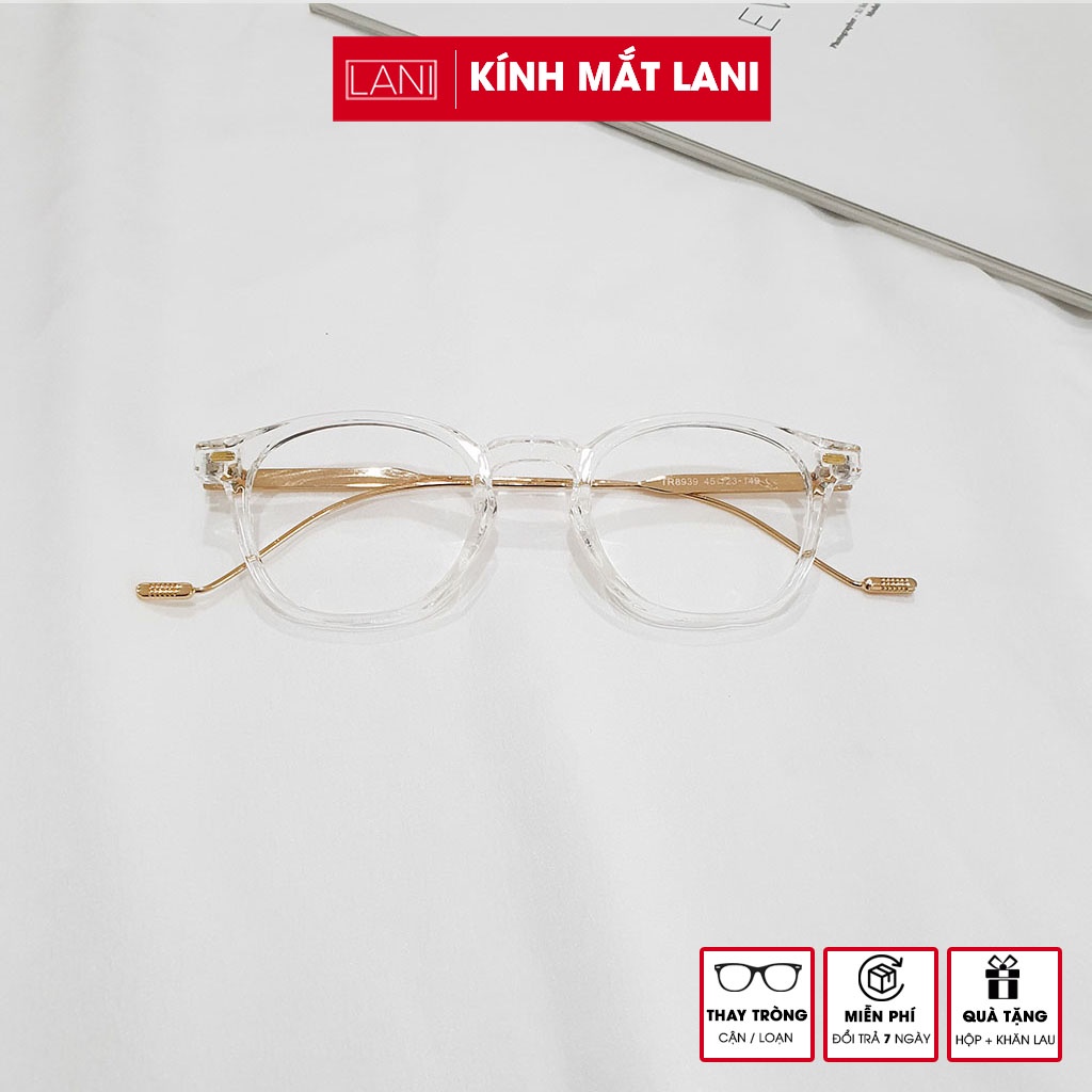 Gọng kính cận retro dáng nhỏ thời trang LANI 8939 - Lắp mắt cận có độ theo yêu cầu