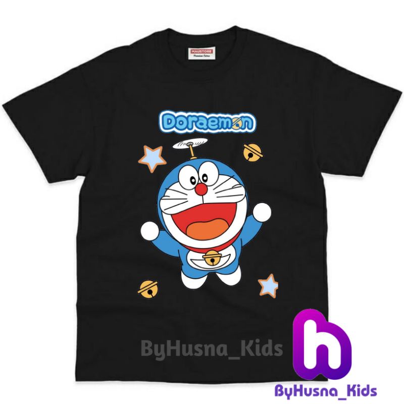 Áo thun cho bé trai và bé gái in hình hoạt hình Doraemon dễ thương, chất liệu cotton mềm mịn thoáng mát NTShirt