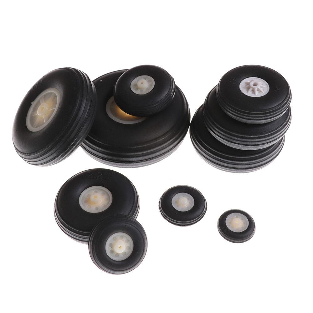 WONDER 1 Cặp Bánh Xe Cao Su PU Màu Đen 1 &quot;- 3&quot; Cho Máy Bay Đồ Chơi