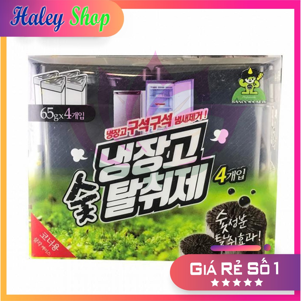 Sản Phẩm Gel Khử Mùi Tủ Lạnh Sandokkaebi Than Họat Tính (200g) - Made in Korea - Hàng chính hãng