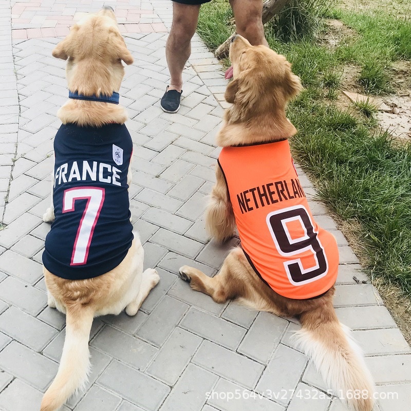 áo ba lỗ cầu thủ thể thao các mẫu cho giống chó lớn