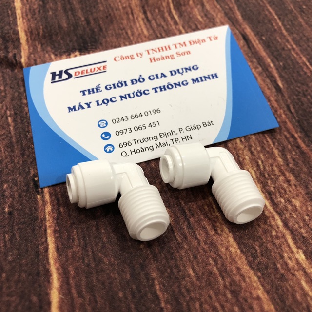 Cút góc máy lọc nước - Cút cắm nhanh đầu vào máy lọc nước phi 6 - Cút nối lõi