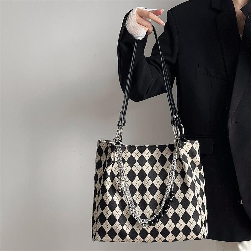 Túi tote Đeo Vai Chất Liệu Vải Bố 2022 Mẫu Mới Đa Năng Thời Trang Dành Cho Nữ