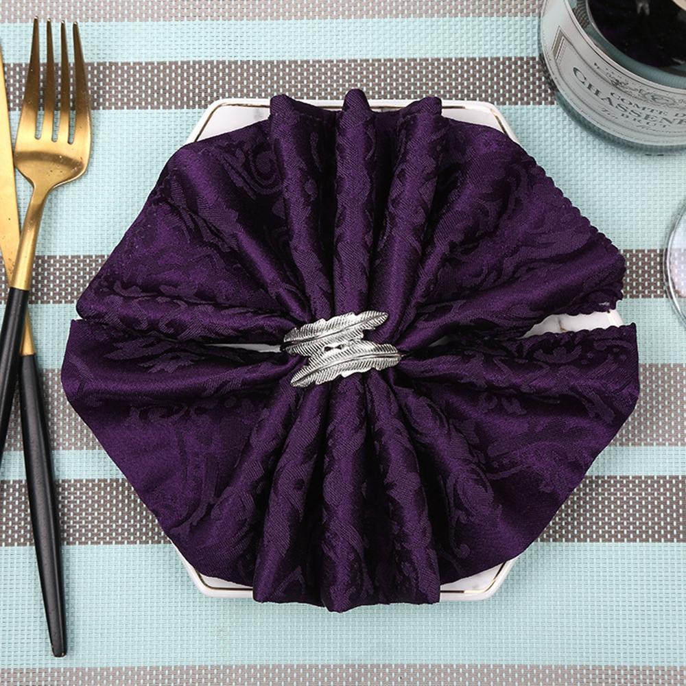 Nhẫn Giữ Khăn Ăn Phong Cách Phương Tây Sang Trọng|Set 5 Kẹp Khăn Ăn Mạ Màu