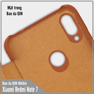 Bao da dành cho xiaomi redmi note 7 - note 7 pro chính hãng nillkin qin leather size