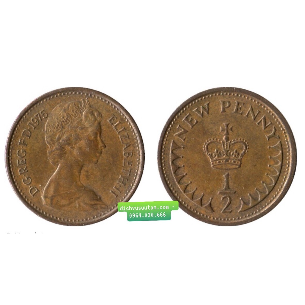 Xu Vương Quốc Anh 1/2 penny