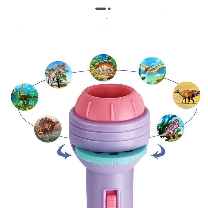 Đồ chơi, đèn pin chiếu hình cho bé. Hàng chất lượng- hộp sẵn 1 đèn và thẻ hình khác nhau , giúp trẻ thông minh hơn