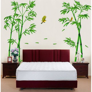 Decal dán tường Tre xanh