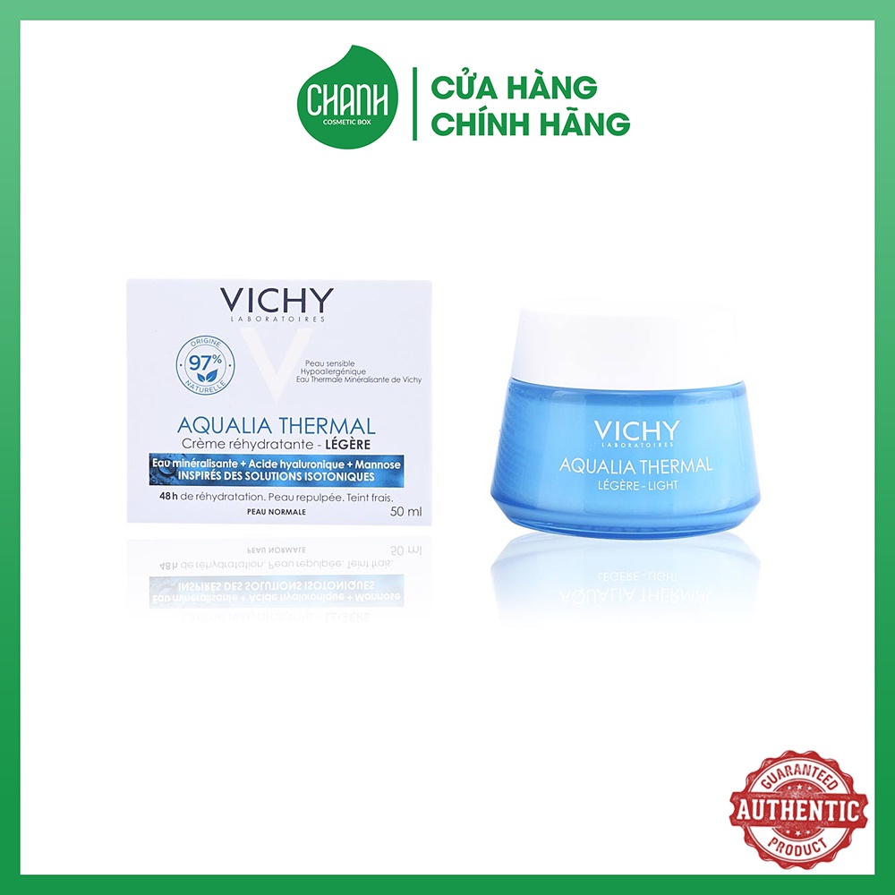 Kem dưỡng ẩm da khô Vichy aqualia thermal cream light 50ml