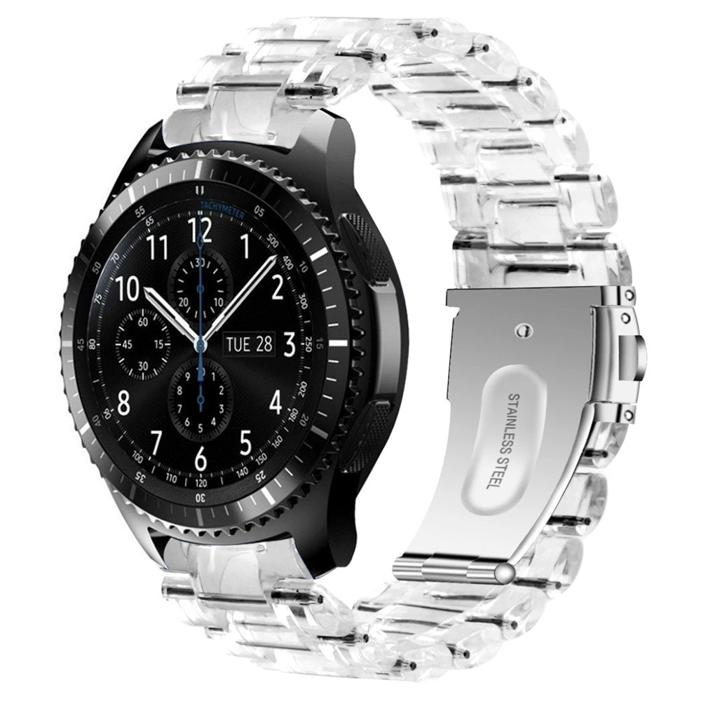 Dây Đeo Đồng Hồ 22mm Bằng Silicone Trong Suốt Chống Nước Cho Sum Sung Gear S3 Classic / Frontier / Galaxy Watch 46mm