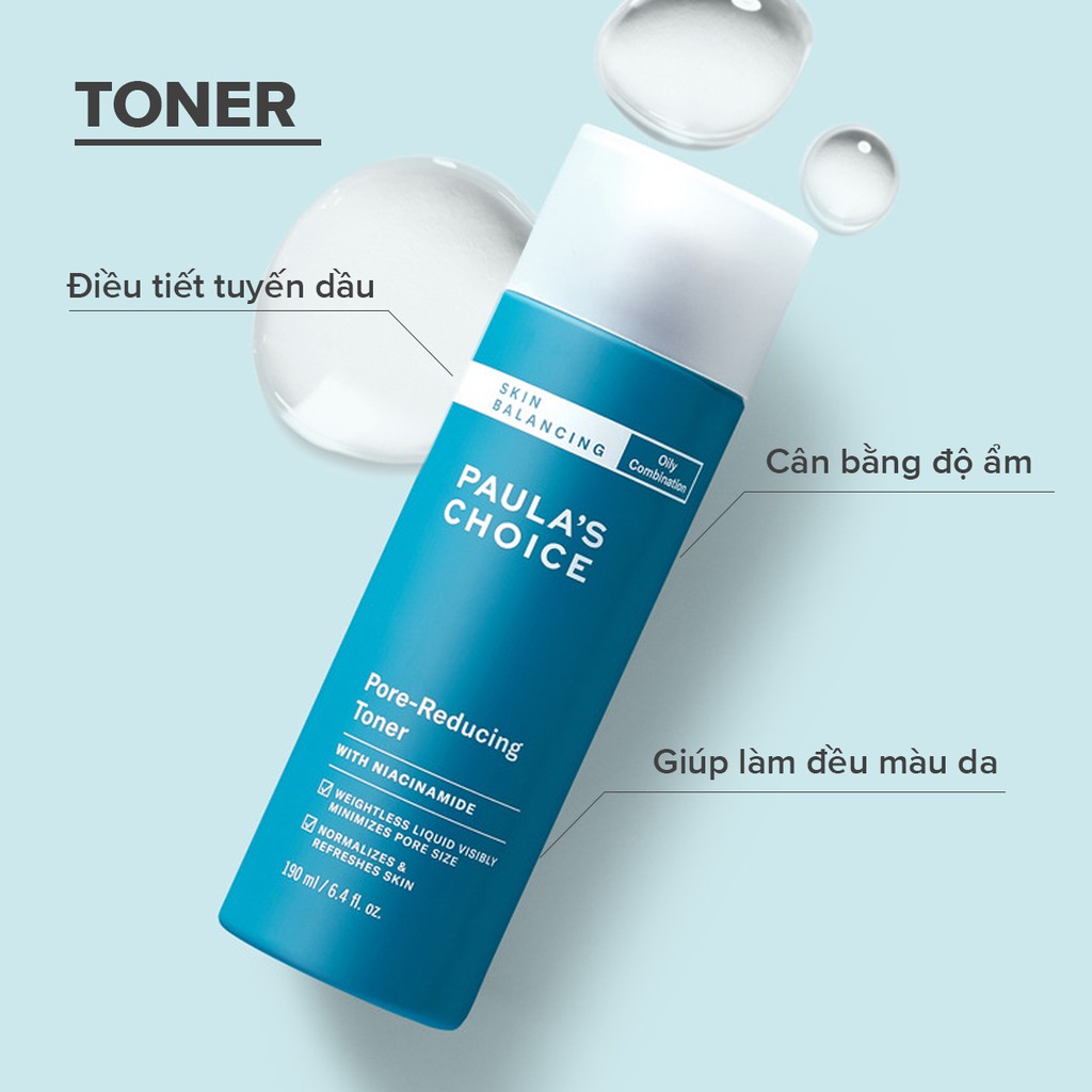 [PAULA'S CHOICE] Toner cân bằng và điều chỉnh lỗ chân lông Skin Balancing Pore Reducing Toner (Mã 1350)