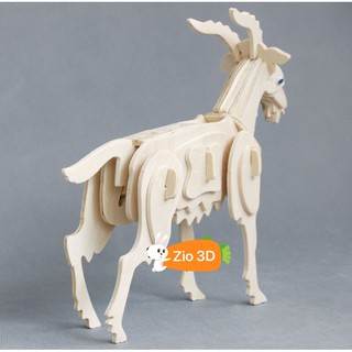 Đồ Chơi Lắp Ráp Gỗ 3D Mô Hình Con Dê