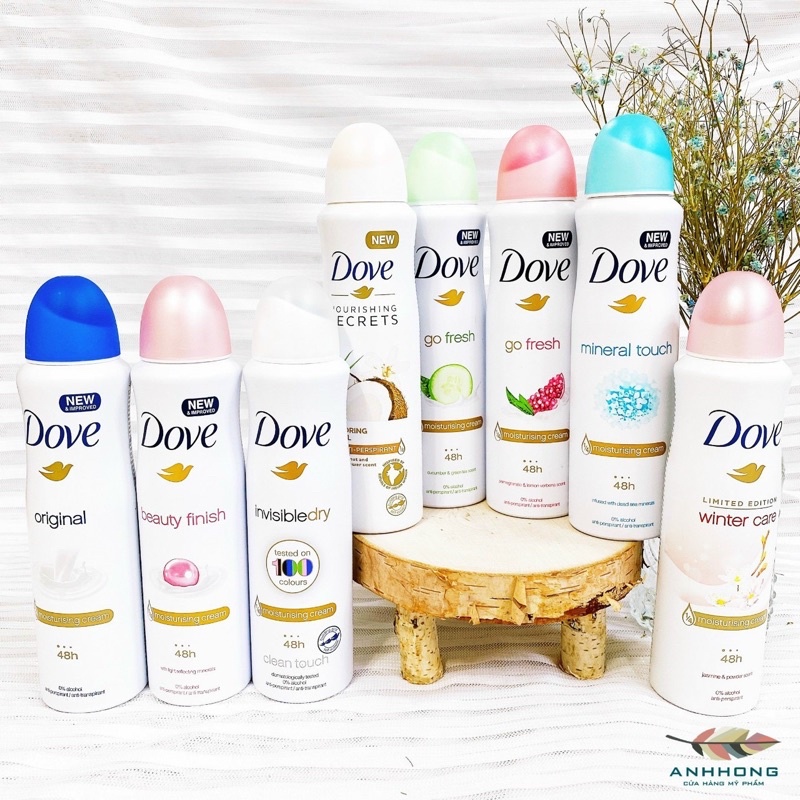 Xịt khử mùi toàn thân DOVE 150ml