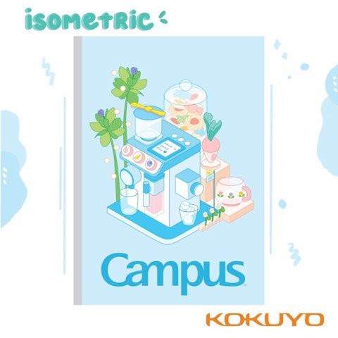 Lốc 5 Vở KN có chấm Campus ISOMETRIC 80 trang