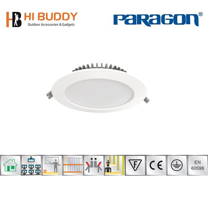 Đèn LED Paragon Downlight Âm Trần  - 5W/ 7W/ 9W/ 12W/ 20W - Ánh Sáng Vàng/ Trung Tính/ Trắng. Chính Hãng