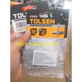 BỌC 50 ĐINH RIVE 2.4x6.4mm tolsen 43005