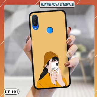 Ốp lưng nhám Huawei Nova 3/ Nova 3i in hình