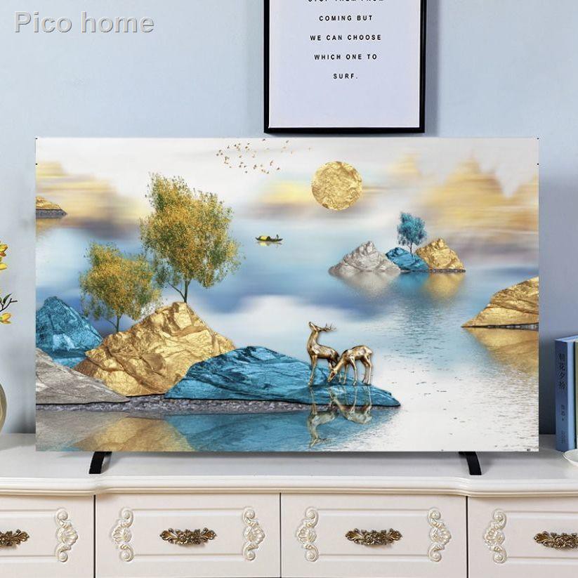 ✢⊙ Vỏ TV 55 inch Vỏ TV Màn hình LCD Màn hình cong treo tường Tranh Bắc Âu 32 inch 39 inch 40 inch 49