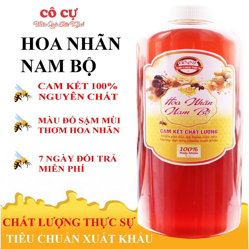 Mật ong nguyên chất Cô Cự size 1 Lít (1.3kg)