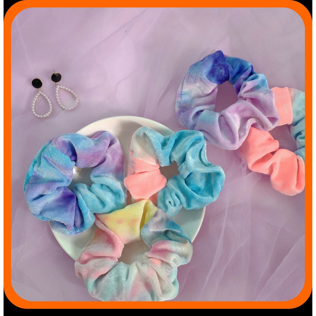 Vòng tay đa năng scrunchie làm cột tóc, chụp ảnh siêu xịn, cá tính, độc đáo