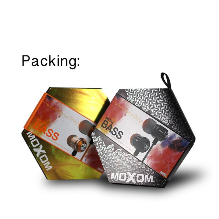 ⚡Flash Sale⚡Tai nghe nhét tai earphone Super Bass Moxom MH06 nghe nhạc EDM Remix chơi Faming esport jack 3.5mm