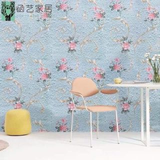 Giấy dán tường hoa hồng leo khổ rộng 45cm