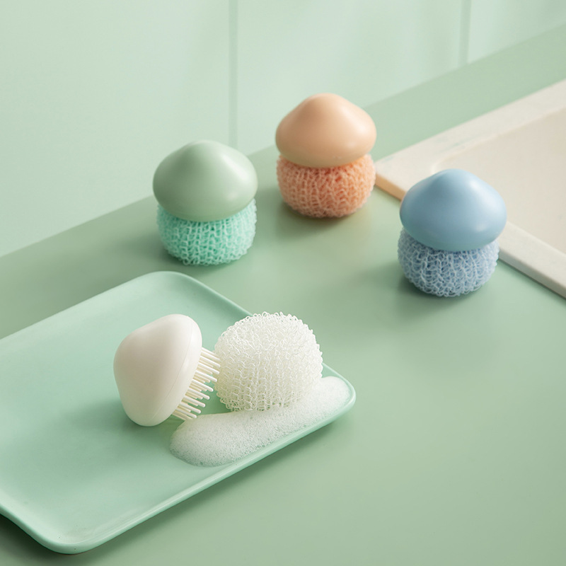 Cọ vệ sinh chén dĩa nồi chất liệu nylon kiểu đám mây tròn đa năng dành cho nhà bếp