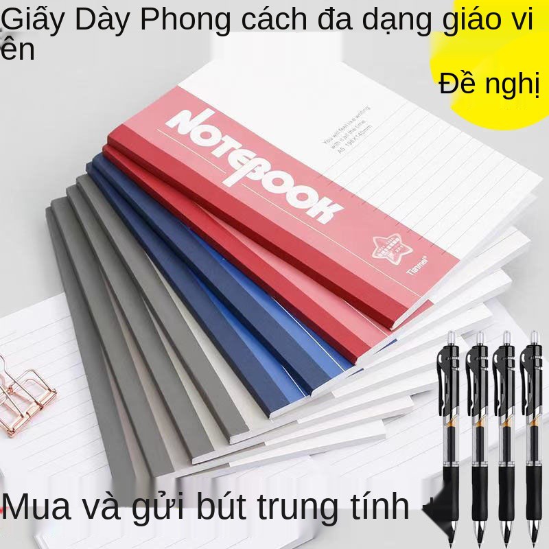 Sổ tay văn phòng dày A5 vở in học sinh toán mềm bản sao bán buôn