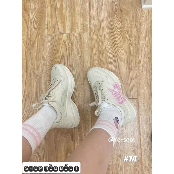 Giày thể thao sneaker gc hoạ tiết hồng fullbox