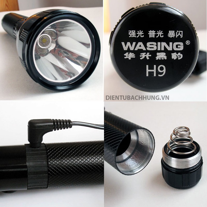 Đèn pin wasing WFL-H9 CREE LEDs XM-L2-U2 10W 1000Lumens