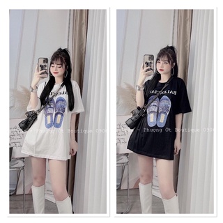 Áo thun phông unisex in hình Dép from rộng hot hit