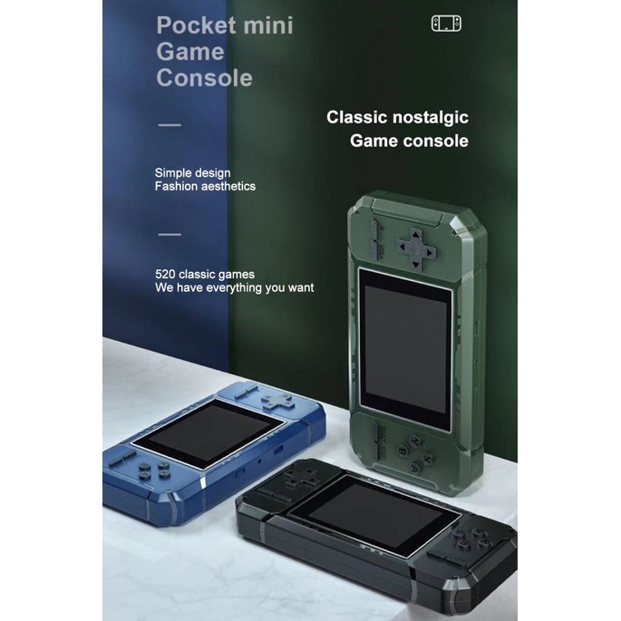 Còn Hàng Năm 520 Trong 1 Retro Video Máy Chơi Game Cầm Tay Game Người Chơi Di Động Bỏ Túi Tv Máy Chơi Game Av Ra Cầm Tay CẦU THỦ Trẻ Em Tặng Cá Tuyết